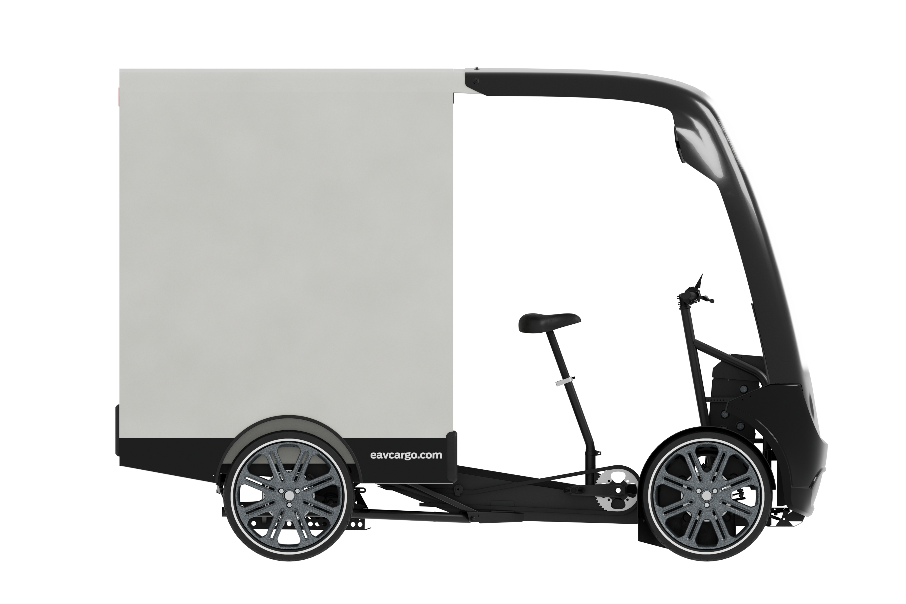 Eav cargo bike side profile render